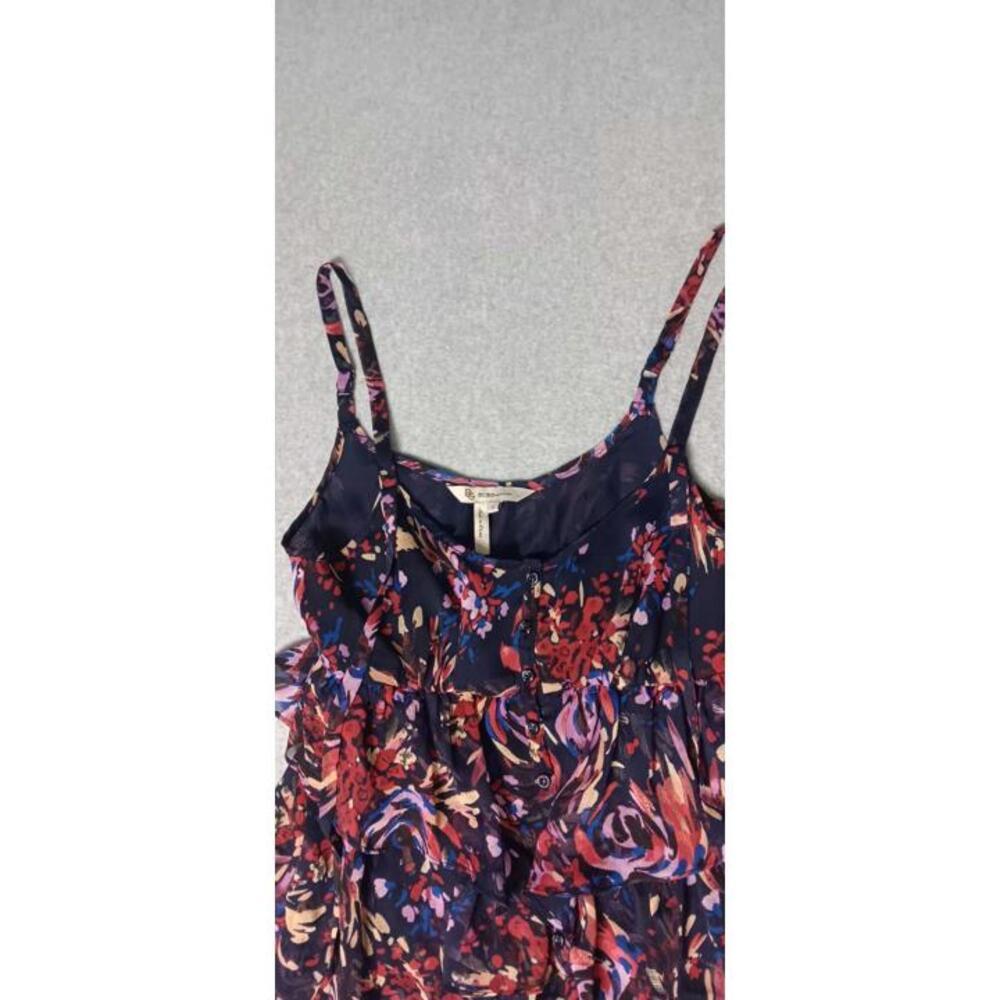 Bcbgeneration Mini dress Womens Size XS Multicolor Floral Spaghetti Strap... - Picture 3 of 11
